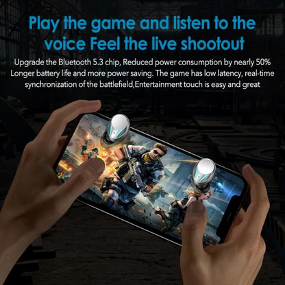 TWS Gaming Earbuds – Low Latency Wireless Earphones with Digital Display
