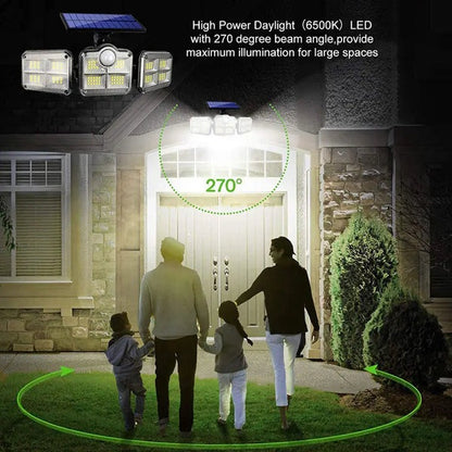 Solar Motion Sensor LED Wall Light
